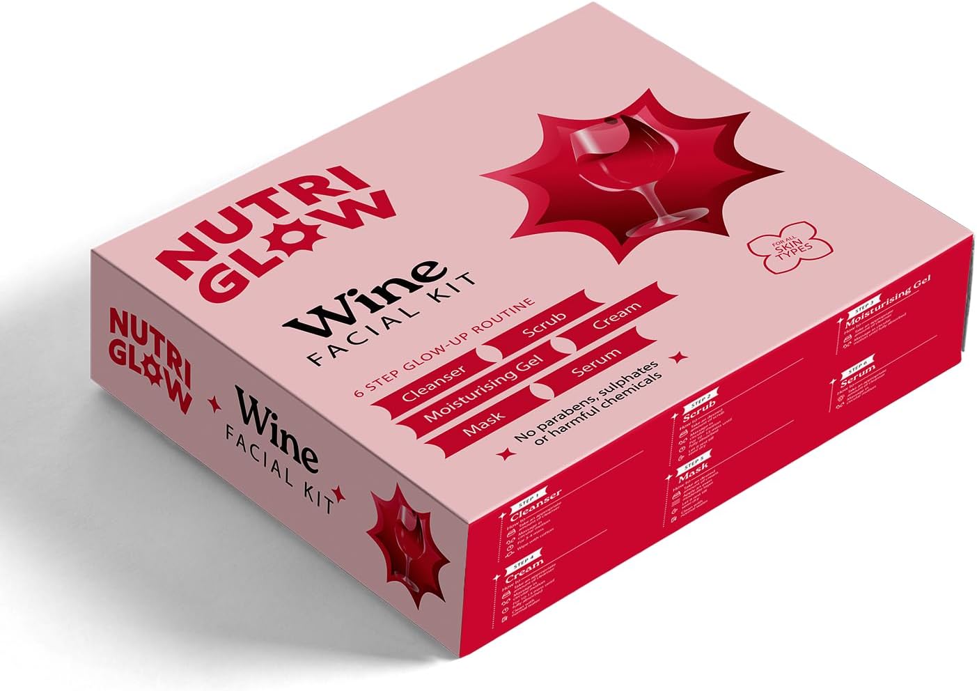 NUTRIGLOW Wine Facial Kit (260g)