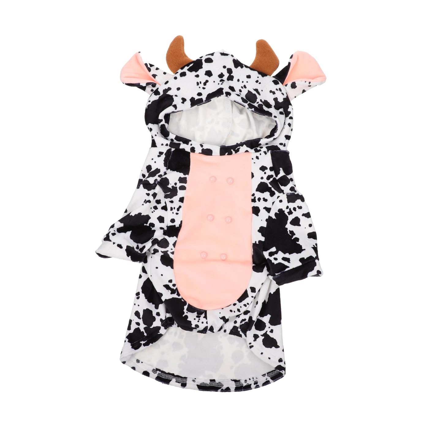 Mipcase 2stücke Kawaii Kuhkostüm Für Haustiere Lustige Tierbekleidung Für Hunde Und Katzen Dekorative Kleidung Für Besondere Anlässe Und Fotoshootings Warm Und Stilvoll