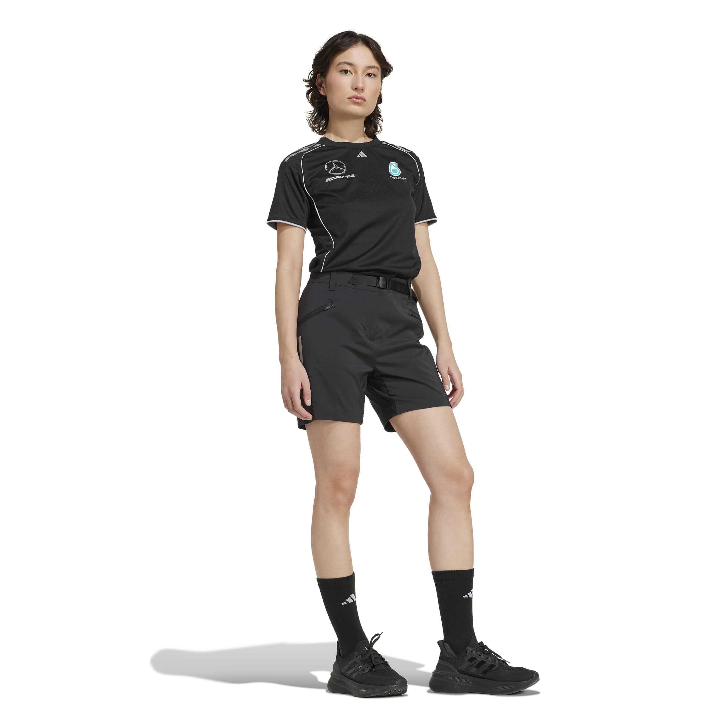 adidas - Mercedes - Amg Petronas Formula One Team Mechanics Short Women, Pantaloncini Donna