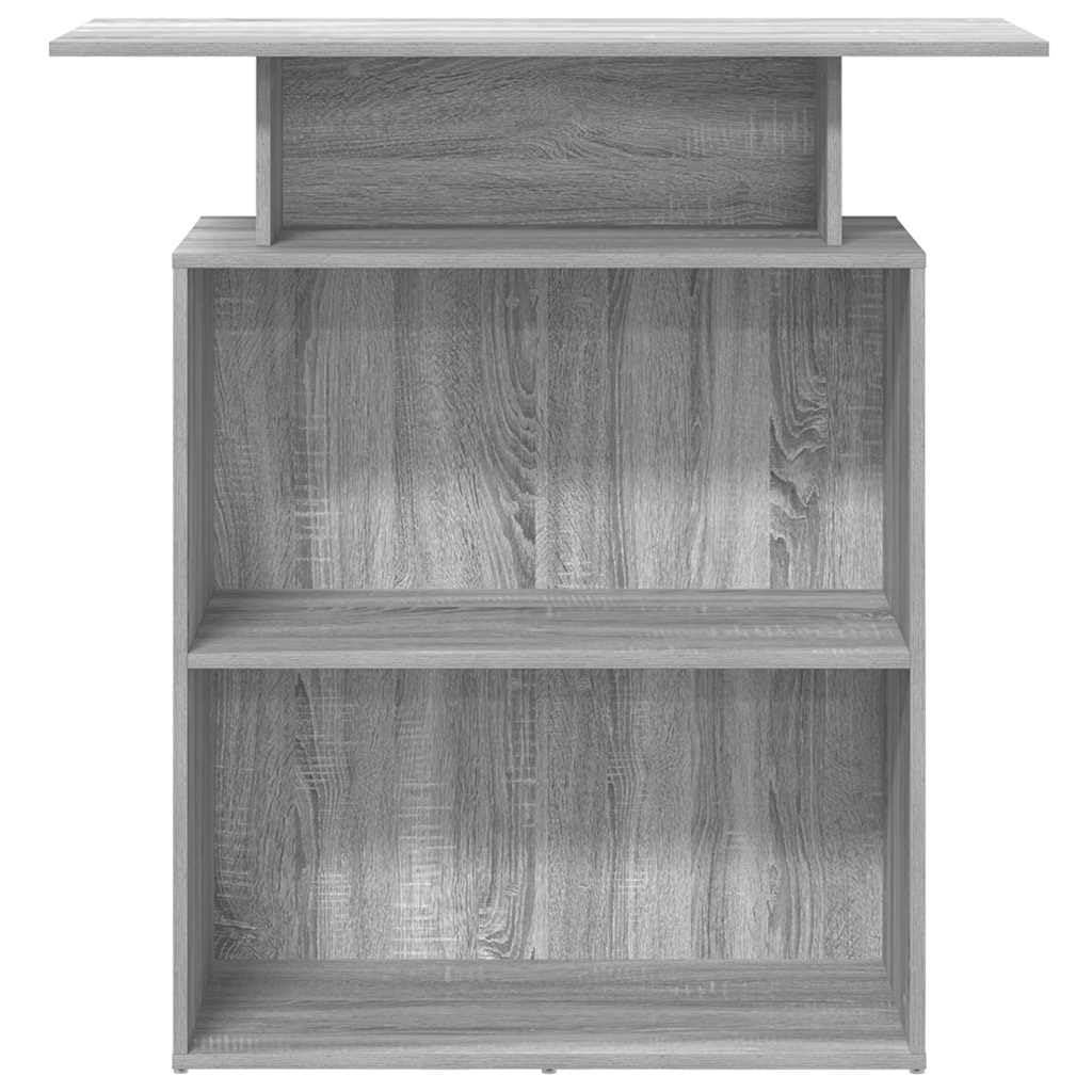 vidaXL Mostrador recepción Sonoma Gris 100x40x104cm Madera ingeniería, mostrador de recepción, mostrador de recepción de Oficina, mostrador de Caja