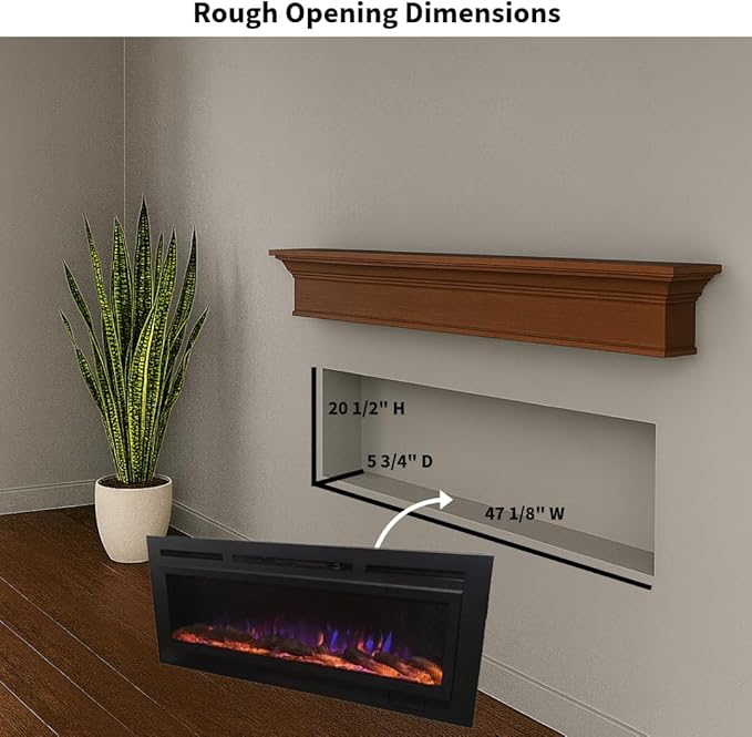 Chimenea Eléctrica Touchstone Sideline 50" Anti-Glare 1500W miniatura 3