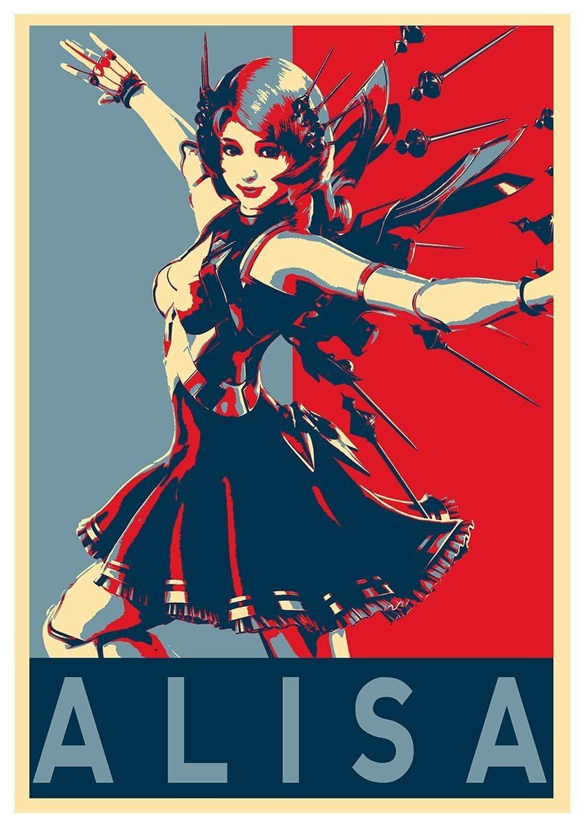 Tekken Alisa Propaganda Poster for Home Office and Student Room Wall (12X18 INCHES) RCA-3035