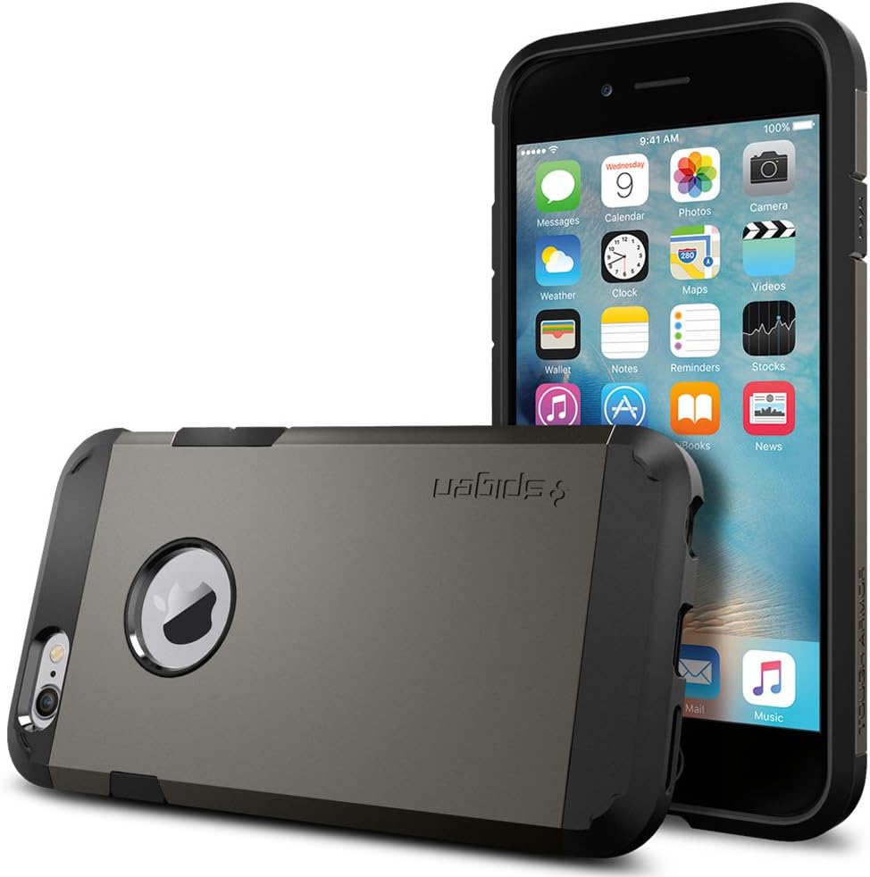 iPhone 6S with Spigen Tough Armor Case installed