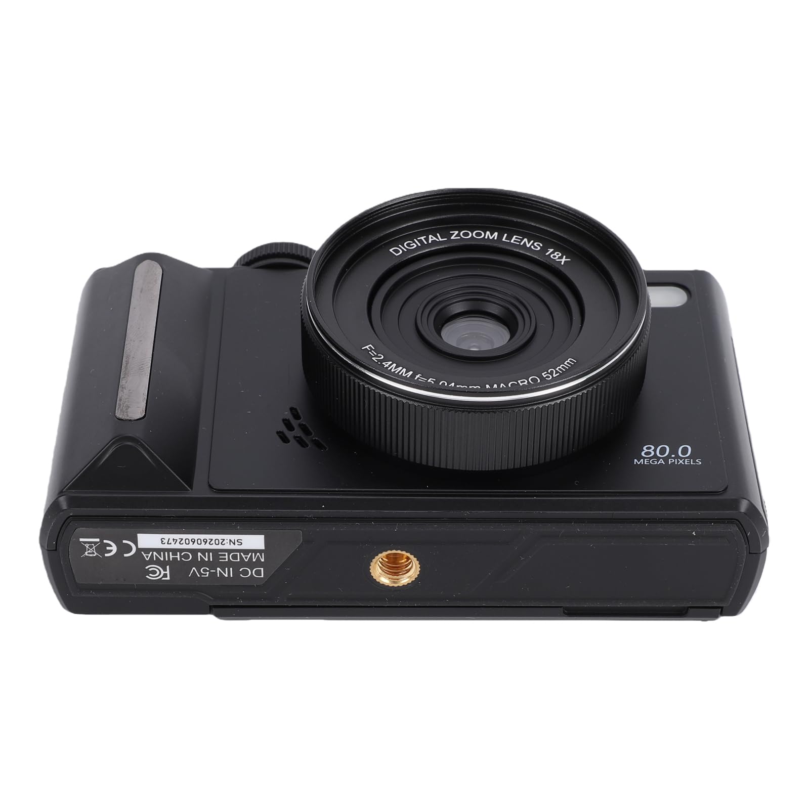 Annadue Appareil Photo Numérique 5K 80MP avec écran Rabattable à 180° de