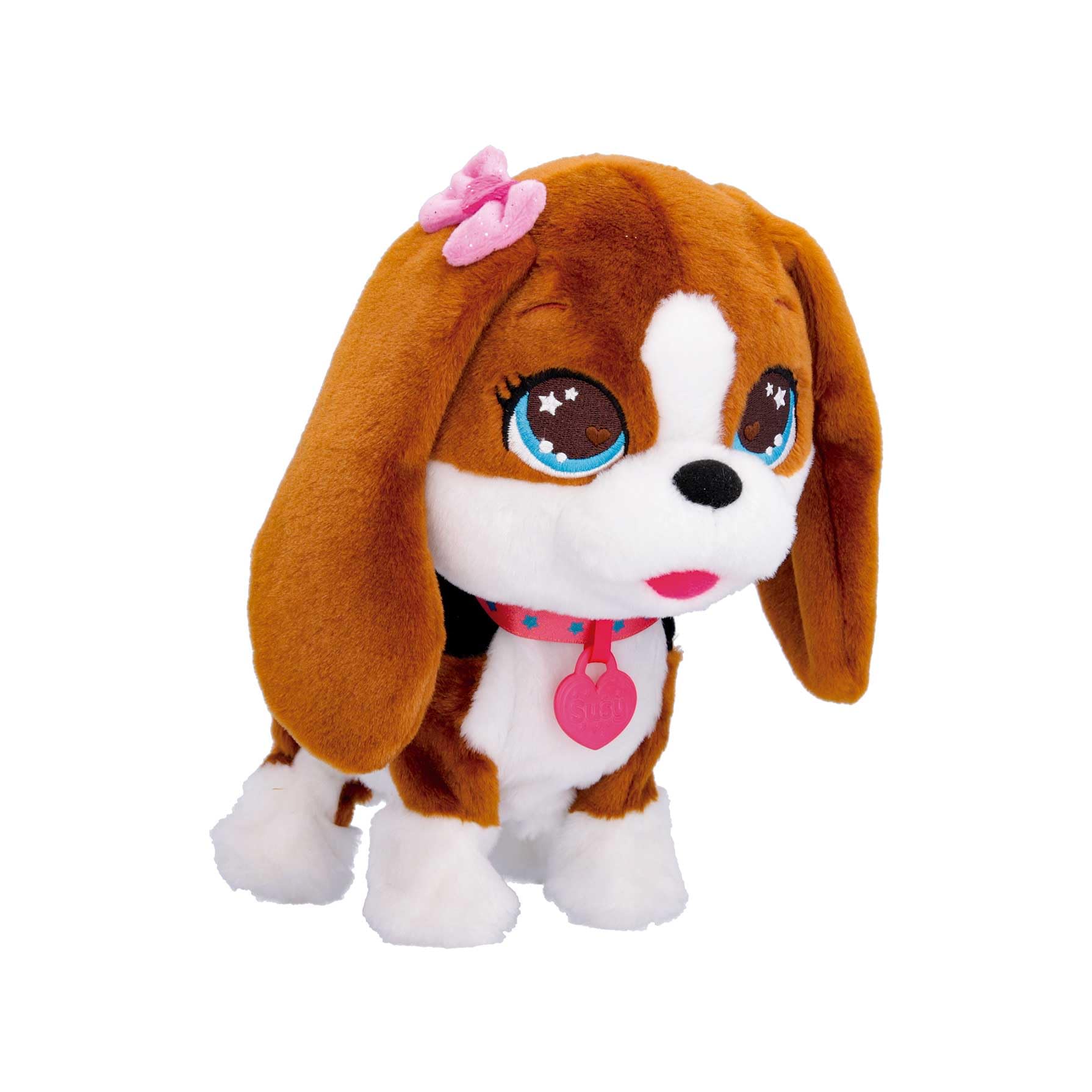 Club Petz Susy Funny Soft Interactive Plush Dog Singing Dances Responding to +20 Voice Commands Toy Gift for Boys and Girls +4 Years Old, Italian Language