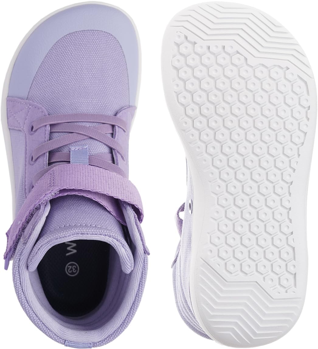 WHITIN Little/Big Kid Wide High Top Barefoot Shoes | Street-Style Minimalist Sneakers for Boys/Girls | Natural & Healthy Fit - Image 5