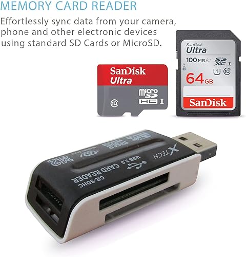 Miniatura 3 de HeroFiber SanDisk - Tarjeta de memoria Ultra Class 10 SDXC UHS-I de 64 GB + lector de tarjetas para Canon EOS Rebel T7i T7 T6i T6S T6 T5i T5 T3i SL3