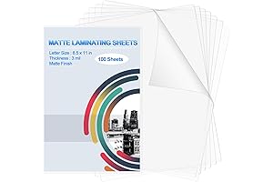 Geyoga Matte Thermal Laminating Pouches for 8.5 x 11 in Documents