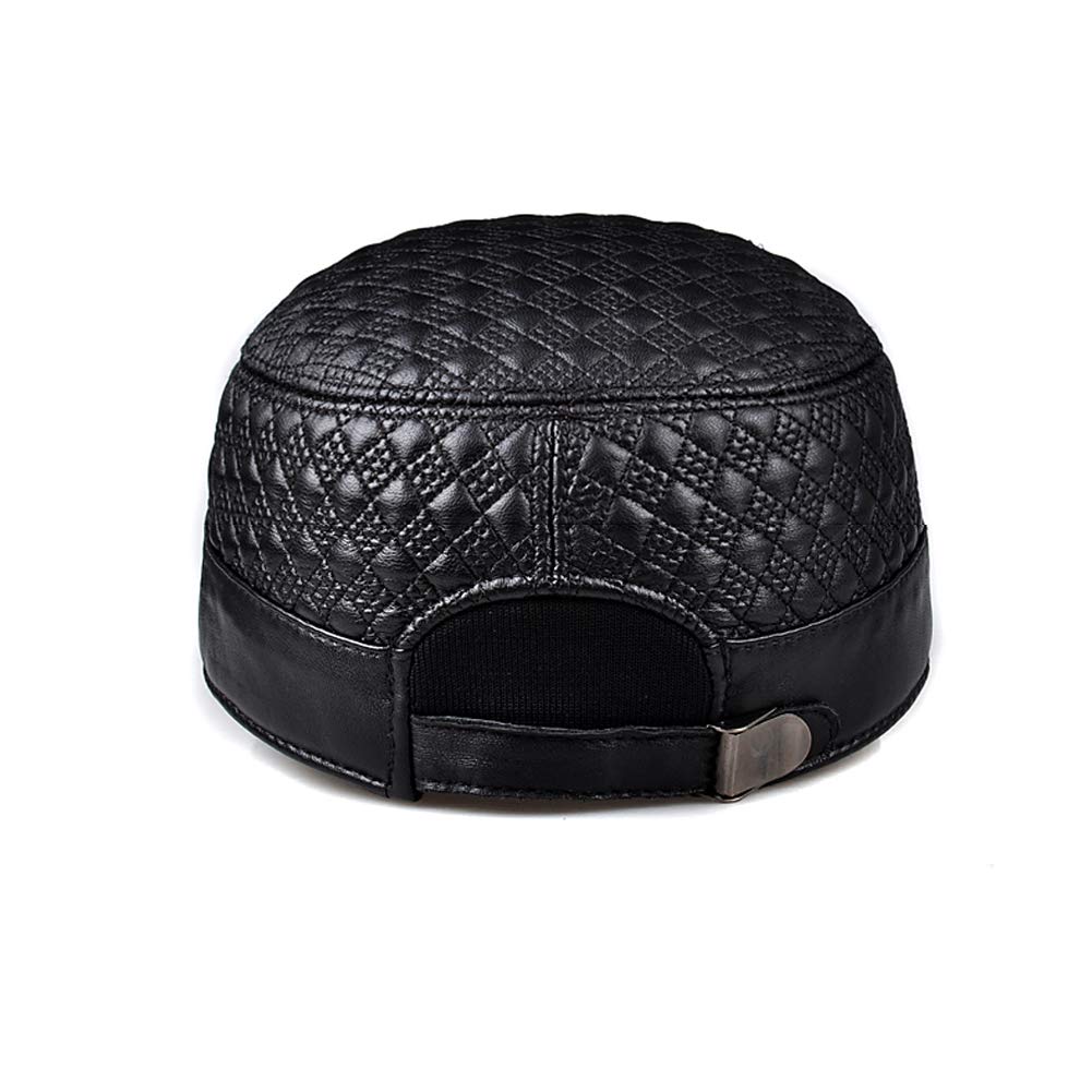 DongBao Cappellini Militari,Uomo Cappello da Baseball in Pelle Berretto con Visiera,Berretto da Baseball,Cappellino Autunno/Inverno