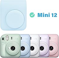 Vista 93 de Rieibi Funda para cámara compatible con Fuji Instax Mini 12 – Funda de transporte para cámara instantánea Fujifilm Instax Mini 12 – Mini 12 Funda