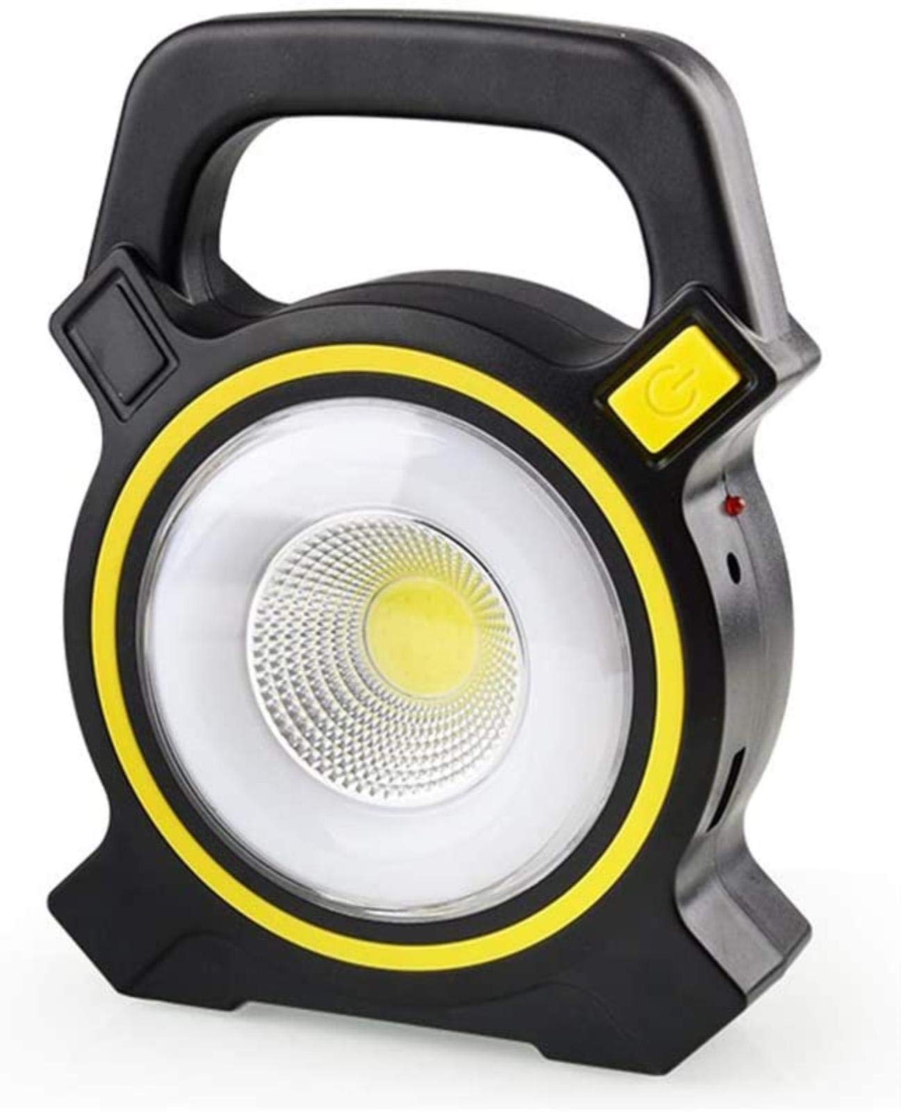Proiettore LED portatile da 30 W, luce da lavoro ricaricabile solare, modalità dimmerabile, impermeabile IP65 per uso esterno, ideale per campeggio, viaggi, pesca