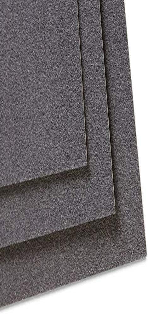 Clairefontaine - Ref 296009C - Pastelmat Card Sheets (Pack of 5 Sheets) - 360gsm Card - 70 x 100cm - Anthracite Colour - Specially Formulated For Use With Pastels