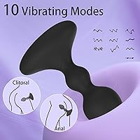 Vista 2 de Vibrador de enchufe anal con control remoto y aplicación, juguetes sexuales para hombres y mujeres, masajeador de próstata con 10 modos