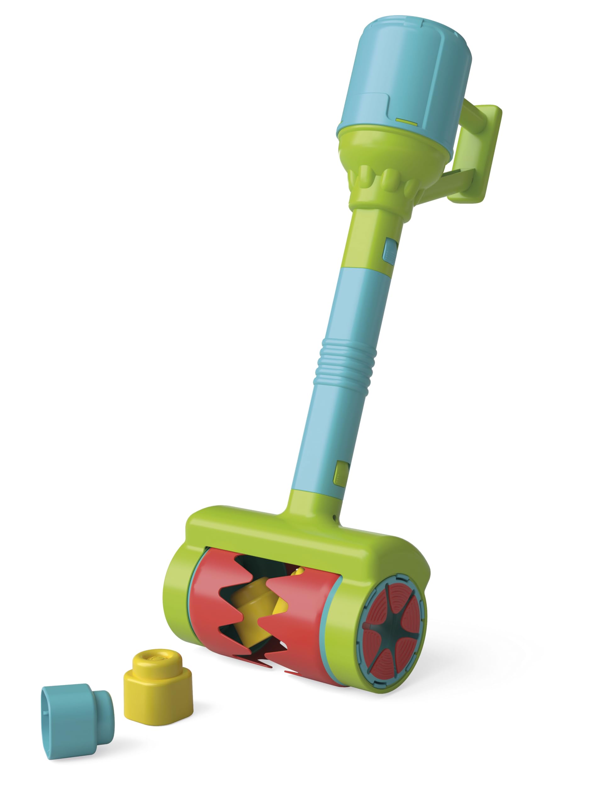 Clementoni Clemmy Sensory Vacuum Roller Toy with Soft Blocks and Adjustable Handle for Babies from 6 Months
