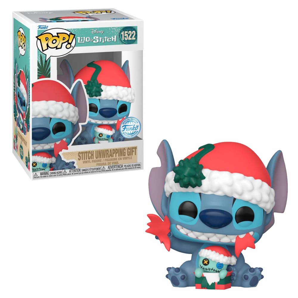 Funko Pop! Stitch unwrapping Gift navideño 1522 Pop Lilo & Stitch Disney Special Edition Exclusive