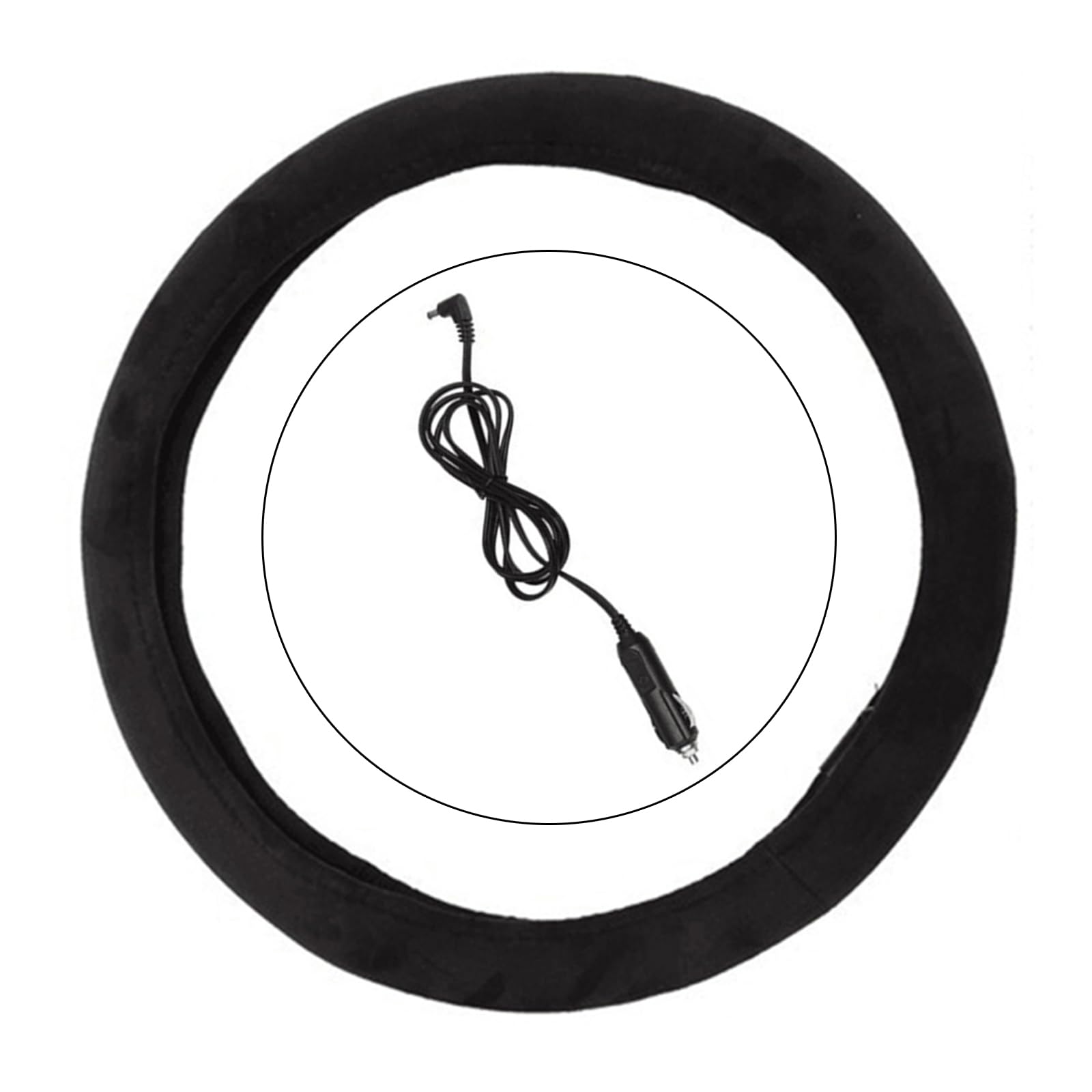 Housse chauffante élégante pour intérieur de voiture de 37 à 38 cm - 12 V - Housse chauffante pour l'hiver