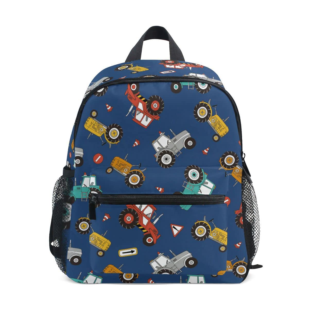 Fisyme Toddler Backpack Farm Tractors School Bag Kids Backpacks for Kindergarten Preschool Nursery Girls Boys, S