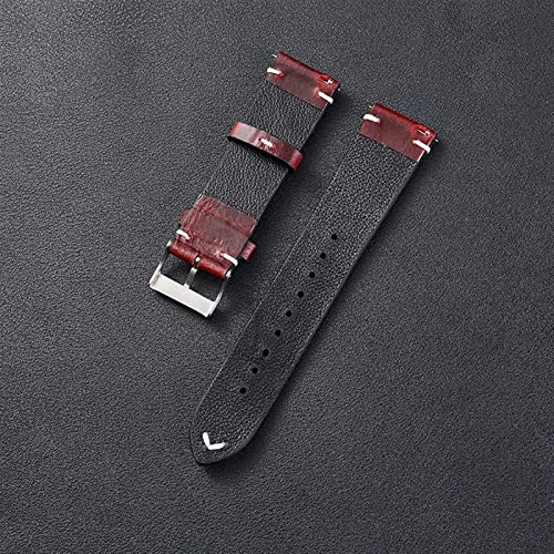 Bracelet cuir montre JDIME 22mm 20mm anti irritation version rapide - 6