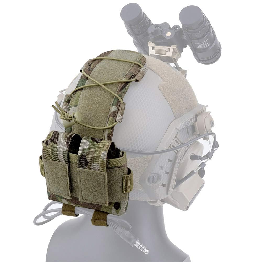 Taktische Helm Batterie Tasche, Gegengewicht Tasche Ausgleichsgewicht Tasche mit Klettverschluss für MK2 Taktische Helme