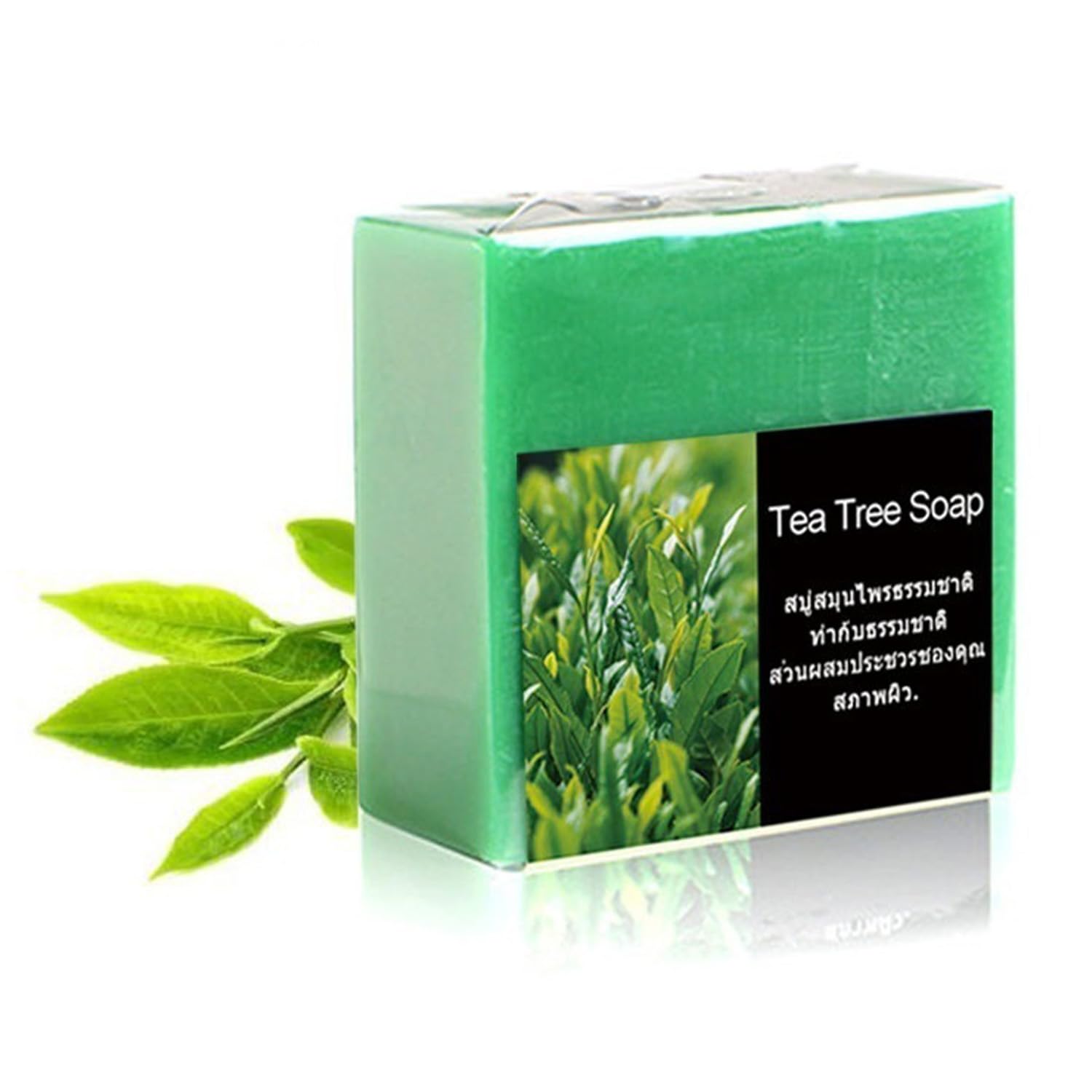 Tea Tree Oil Soap,100g Herb Organic Anti Bacterial Tea Tree Soap Bar Antifungal For Face & Body Acne, Moisturising And Soothing