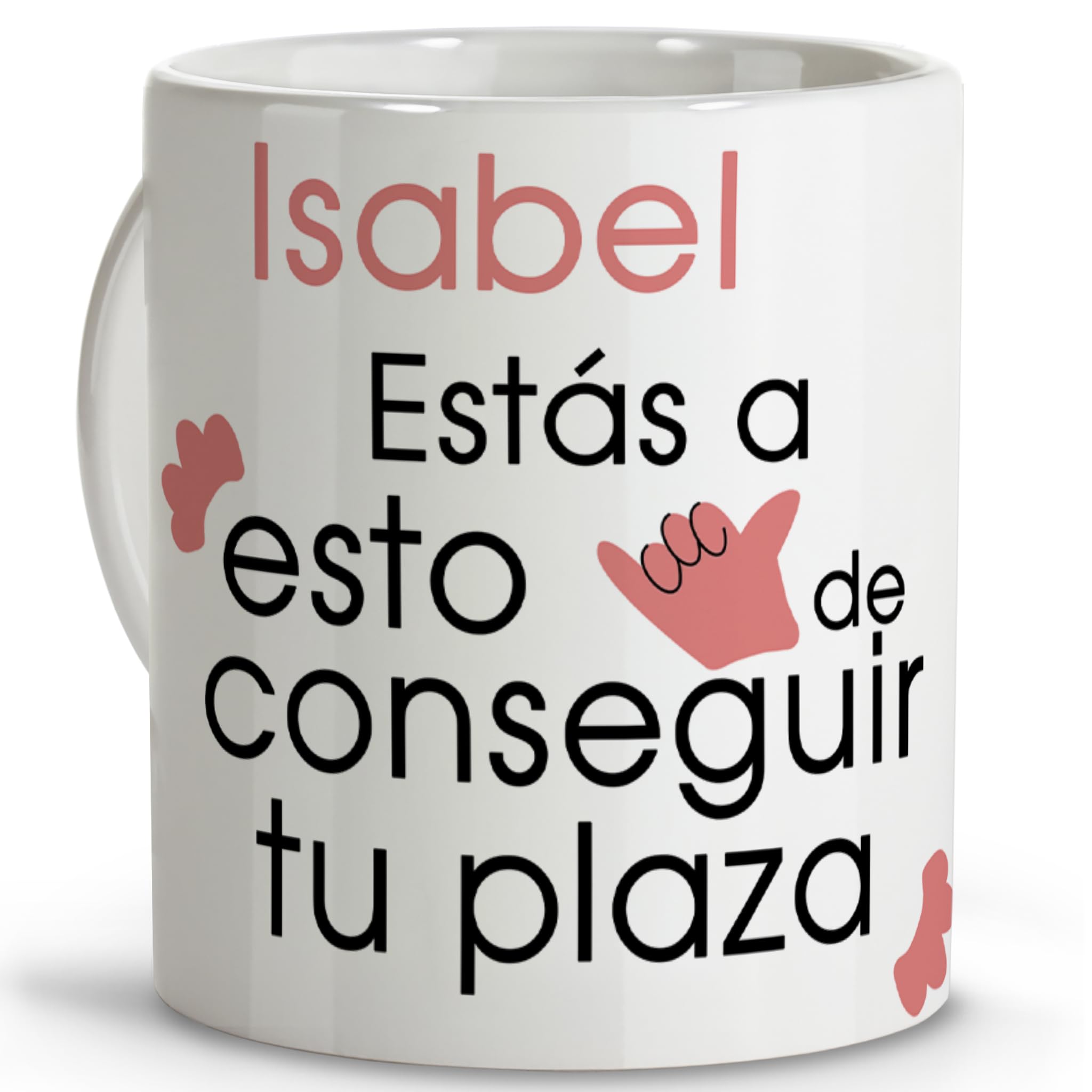 LolaPix Oposiciones papelería. Tazas personalizadas con nombre. Tazas originales para regalar. Regalos opositores. Oposiciones. Taza cerámica 330 ml.