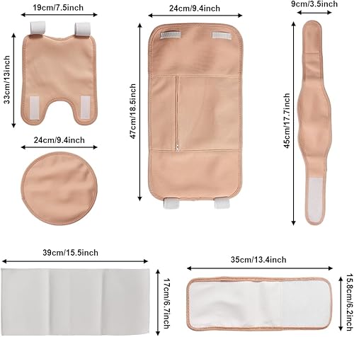 Miniatura 2 de Paquete de aceite de ricino reutilizable para desintoxicación del hígado para cintura y cuello para tiroides, inflamación de estreñimiento