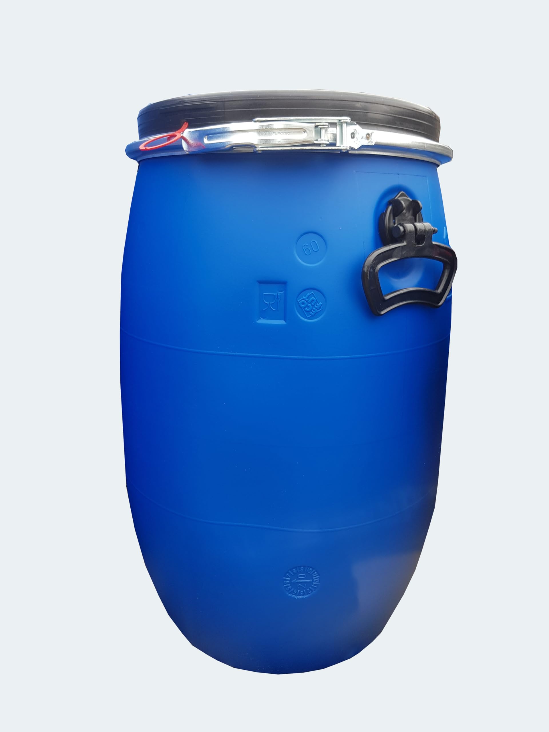 Hofer24 60 Liter Weithalsfass, Deckelfass, Spannringfass grün lebensmittelecht