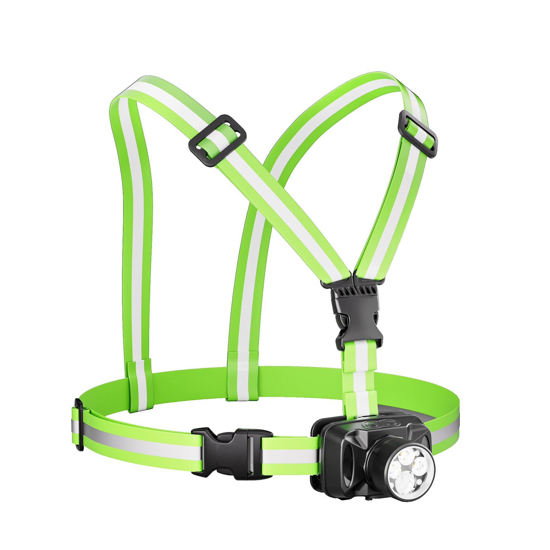 Mixtooltoys Running Lights for Runners, 550LM Rechargeable Running Light with 6 Modes & 90Β° Adjustable Beam, IPX4 Waterproof 360Β° Light up Gear, Reflective Vest for Night Walking/Jogging/Hiking