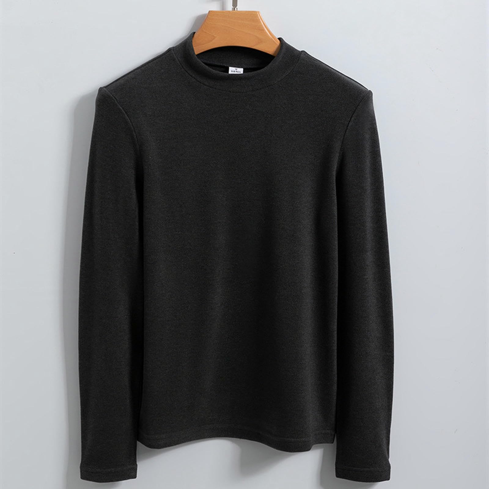 Maglia Termica Lana Tedesca Femminile Calda Top Mezza Arottello Camicia da Fondo Autunno E Inverno-Colore del caffè-m