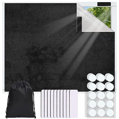 Fyihoxi Estor opaco de 200 x 150 cm, tela opaca para claraboyas, sin agujeros, para ventanas sin agujeros, oscurecimiento de ventanas, cortinas de protección solar