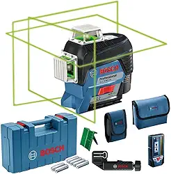 Bosch Nível laser de linhas GLL 3-80 CG 80m 360º com receptor LR7 e maleta