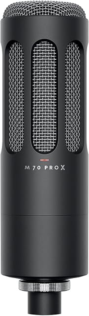 beyerdynamic M 70 PRO X Dynamiczny mikrofon do transmisji strumieniowej i podcastów ze złączem XLR, z filtrem pop i uchwytem wstrząsowym