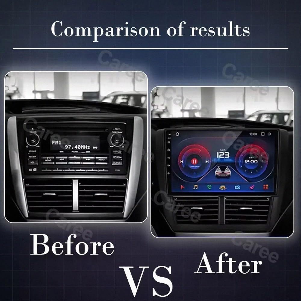 9-calowy Android 15 samochodowy stereo do S-ubaru Impreza GH GE 2007-2011, 8-rdzeniowy 6G 128G bezprzewodowy CarPlay FM Bluetooth USB HD ekran dotykowy radio samochodowe