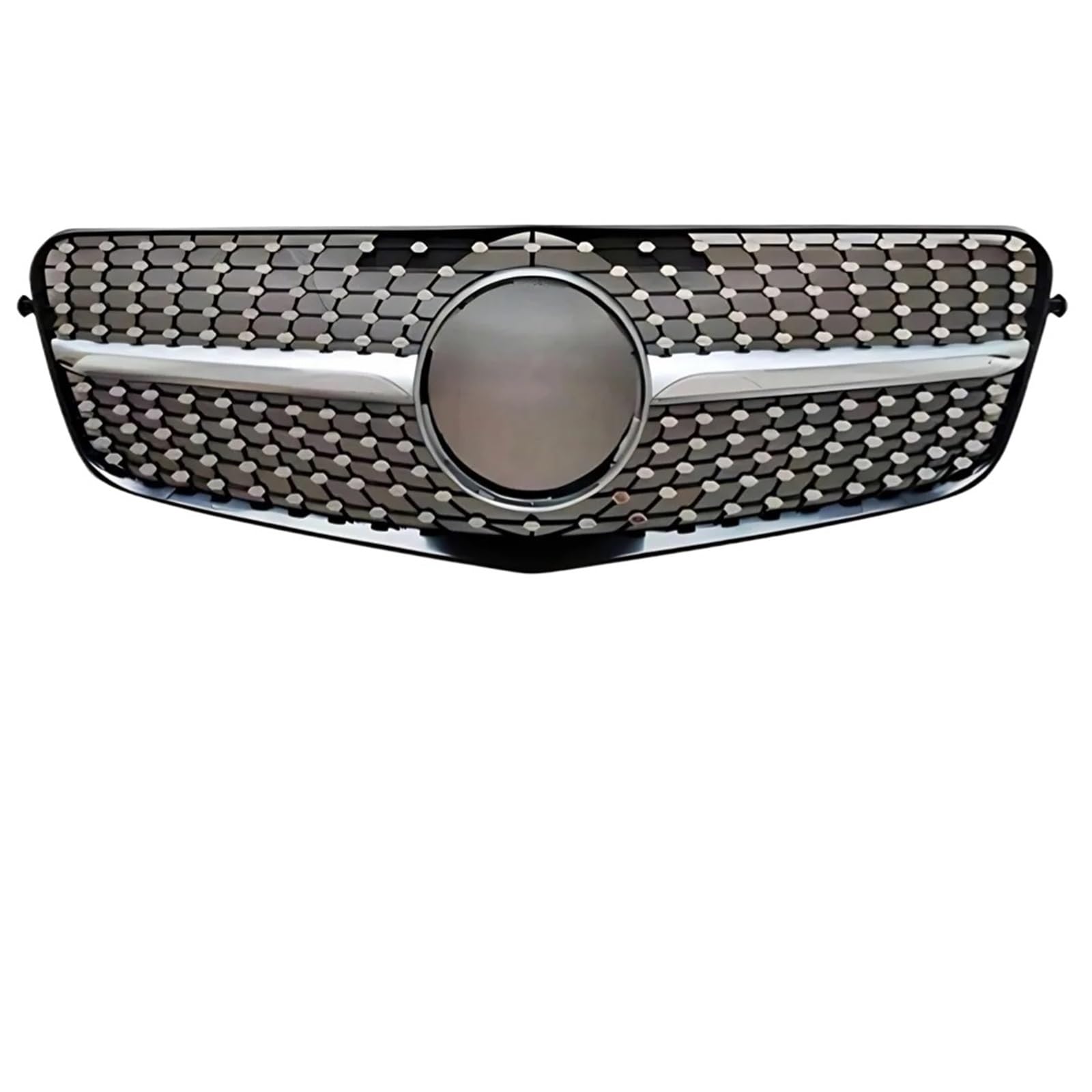 Przedni grill zderzak grill kratka akcesoria tuningowe pasuje do Mercedes Benz E Klasa W212 2009-2015 E260 E300 E350 E200 GT osłona chłodnicy(13-15 Diamond Silver)