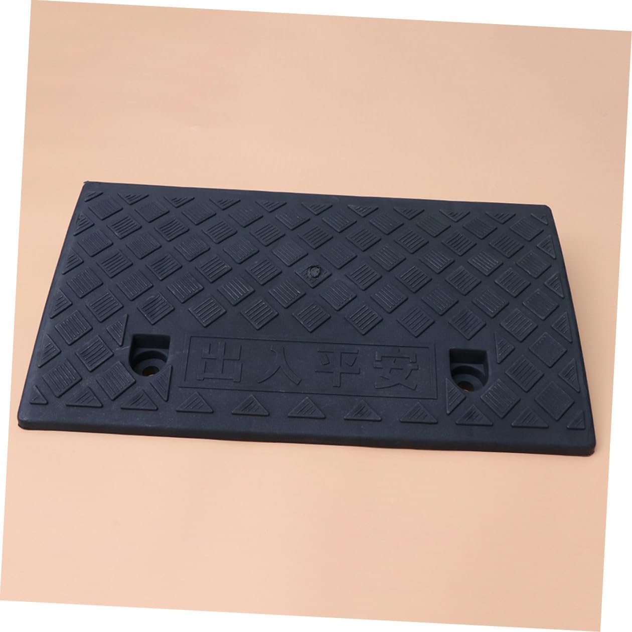 Luxshiny Car Plastic Curb Ramp 50x27x9cm Black Vehicle Loading Slope Ramp for Driveway Sidewalk Threshold Automotive Access