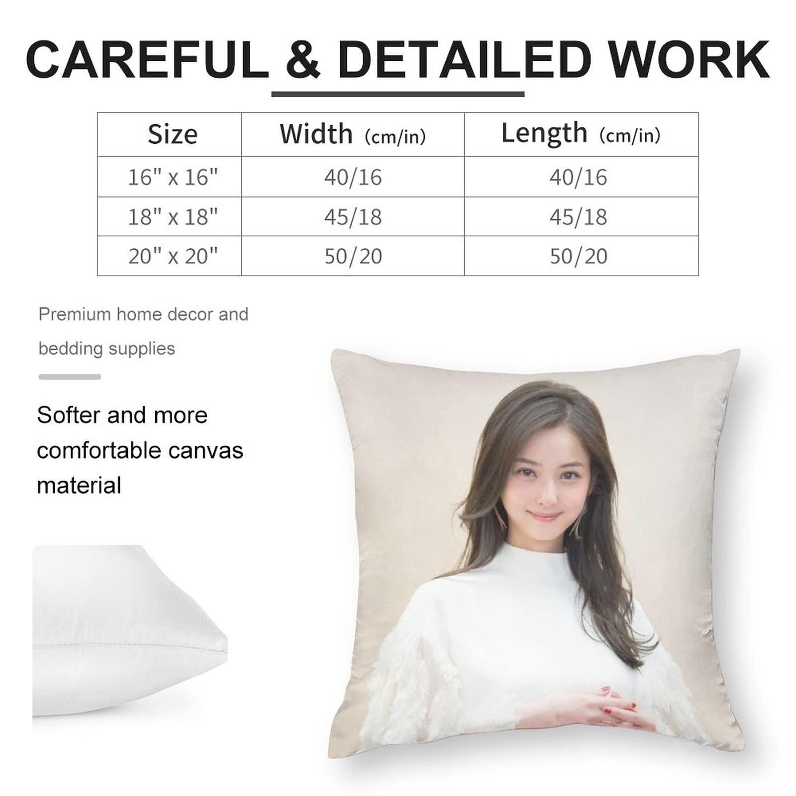 Amazon.co.jp: 佐々木希 クッションカバー クッション・座布団