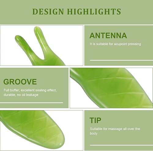 Miniatura 9 de Healifty Masajeador de nariz de resina de dos puntas, herramientas de masaje nasal portátil para puente de nariz, alas y fosa nasal (rosa y verde)