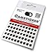 SPIONAGEABWEHR - 50 Stk. CAMSTICKER® Ø6mm - Schwarz matt - Kamera Aufkleber für integrierte Miniwebcams - Webcamabdeckung - Webcamschutz - Für Smartwatch, Handy, Tablet, Notebook, Laptop, Monitor & Fernseher (Schwarz matt)