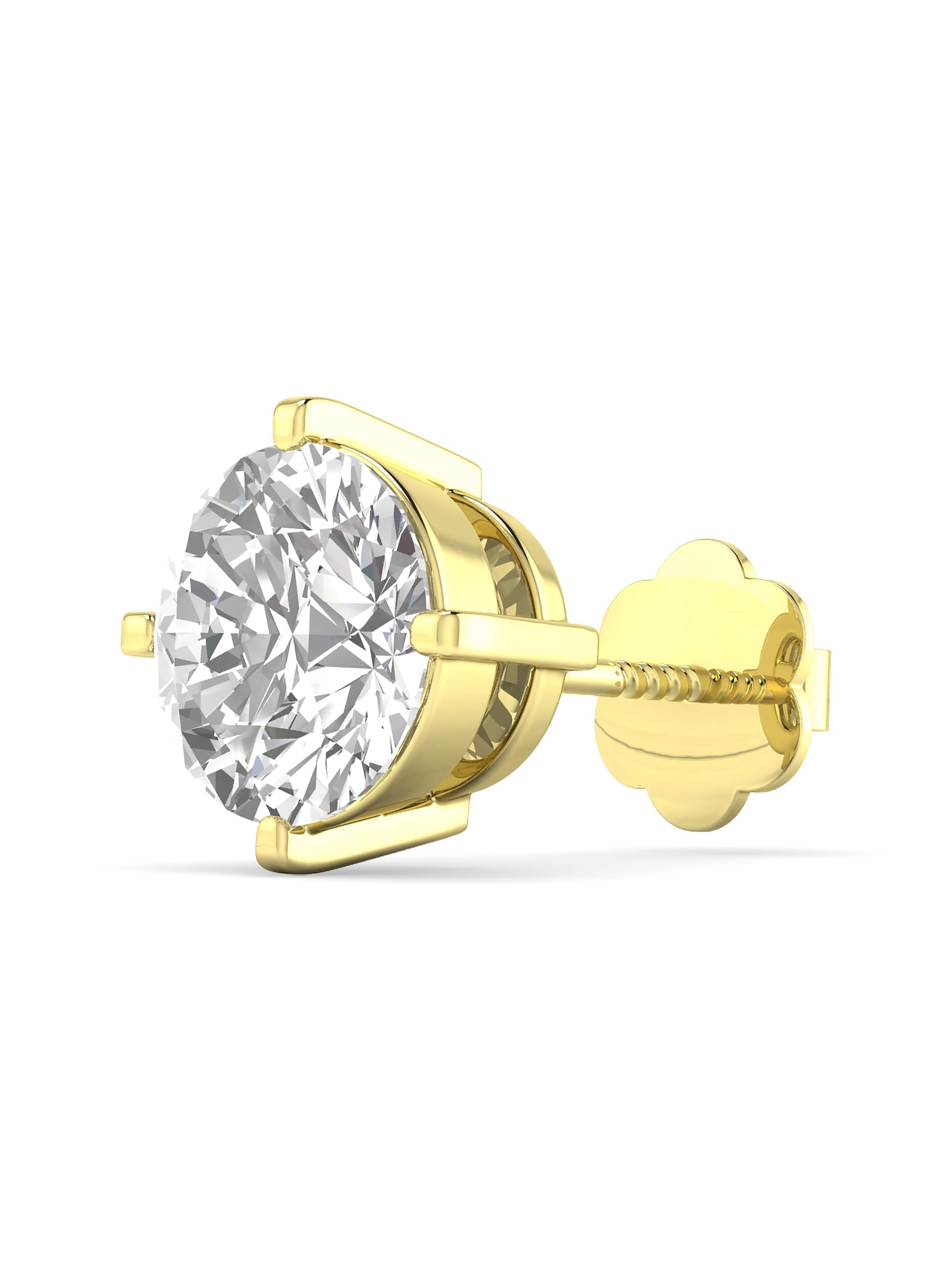ORIONZ Stud Earrings for Men & Boys (1 Piece) - 925 Sterling Silver CZ Diamond Ear Studs - Round Solitaire - 18k Gold Plated Jewellery - Birthday Anniversary Gift - Men Fashion Accessories (B08X4NL218) Amazon Price History, Amazon Price Tracker
