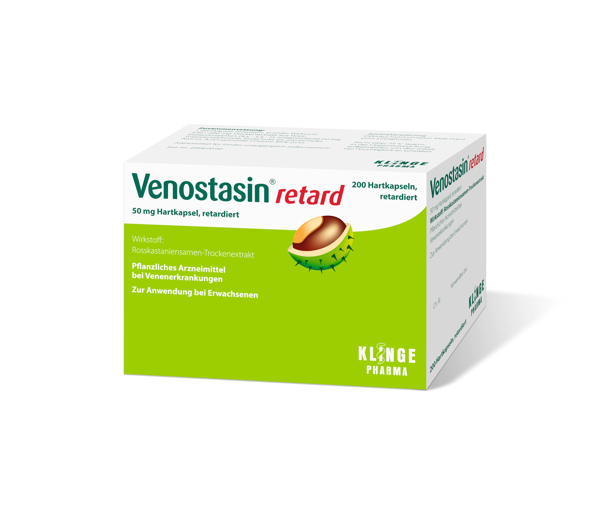 retard 50 mg, mit Rosskastanie, Hartkapseln, 200 St | effektiv bei Venenleiden, lindert Schweregefühl und Schmerzen, reduziert Beinschwellungen