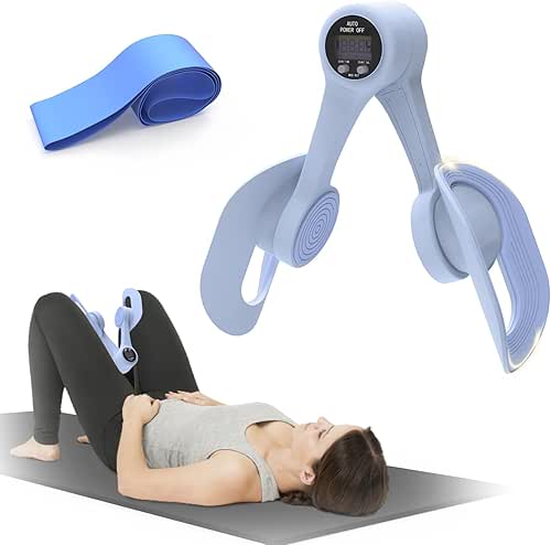 Thigh Trainer, 360°Adjustable Pelvic Floor Muscle Trainer with LED Display,