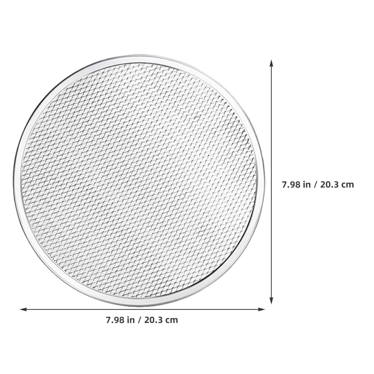 Abaodam Set 4 Pezzi Teglia Microforata per Pizza Rotonda in Alluminio