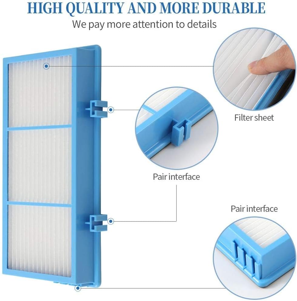 DerBlue 8pcs Replacement Filters Compatible with Holmes AER1 Type Total Air Filter,for 30AT and 242-NUC,Total Air Filter Replacement Filters for 30AT - Image 5