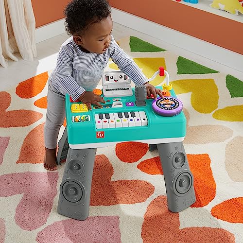 Image of Fisher-Price Laugh & Learn Mix & Learn DJ Table Toy, German