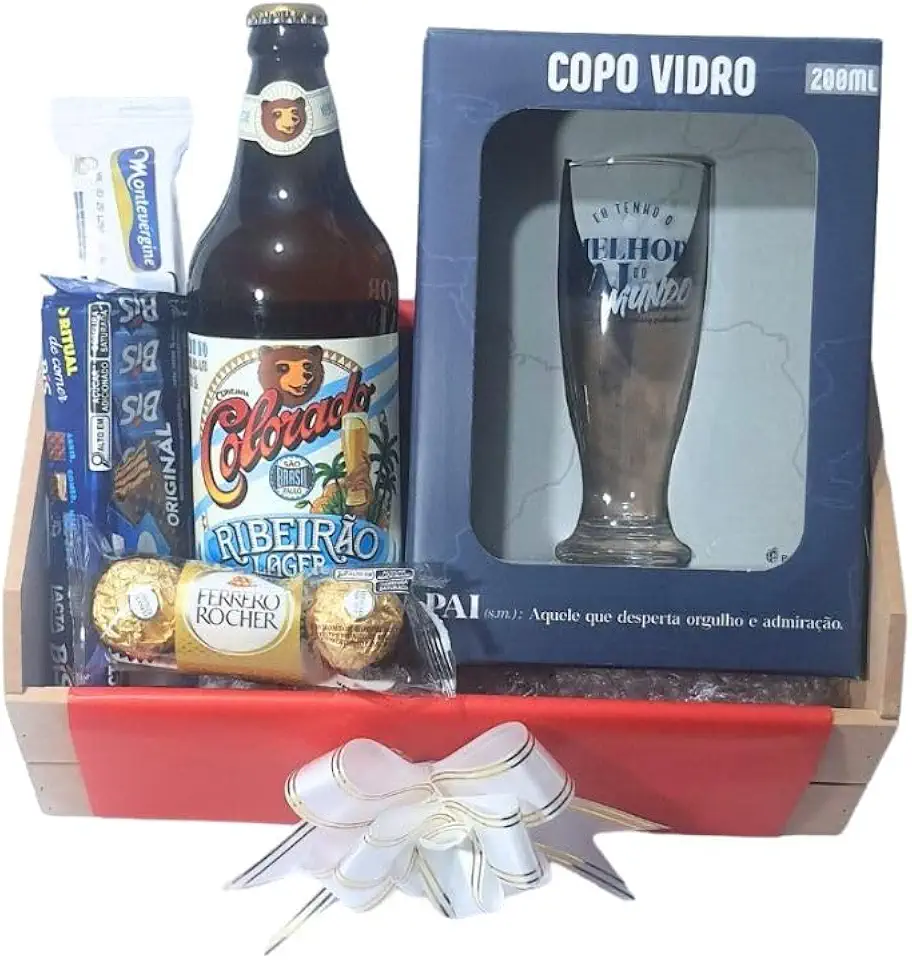 Cesta Presente para o Pai Com Caneca Melhor Pai Do Mundo