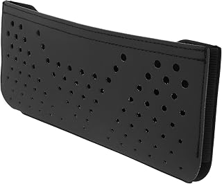 X AUTOHAUX Funda universal para gafas de sol de coche, de piel, color negro, 24 x 10 cm