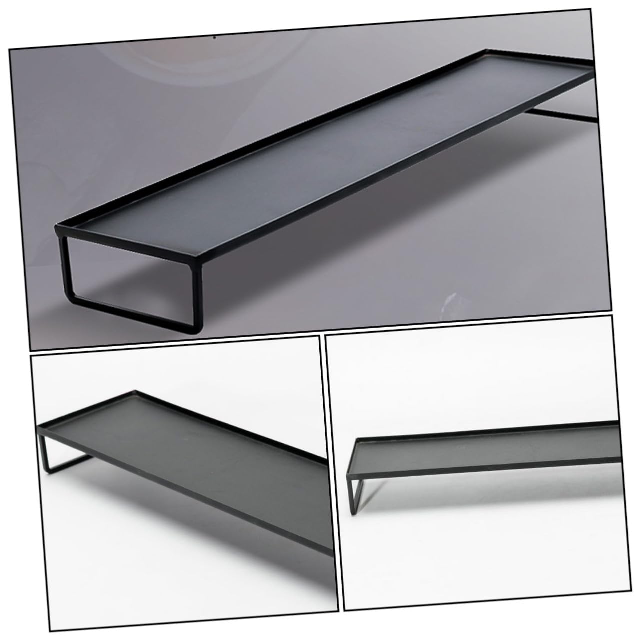 Multifunktionales Eisen Regal Teeset Aufbewahrung Blumenübertopf Ablage Robustes Handwerksregal für Tee Pflanzen Zubehör
