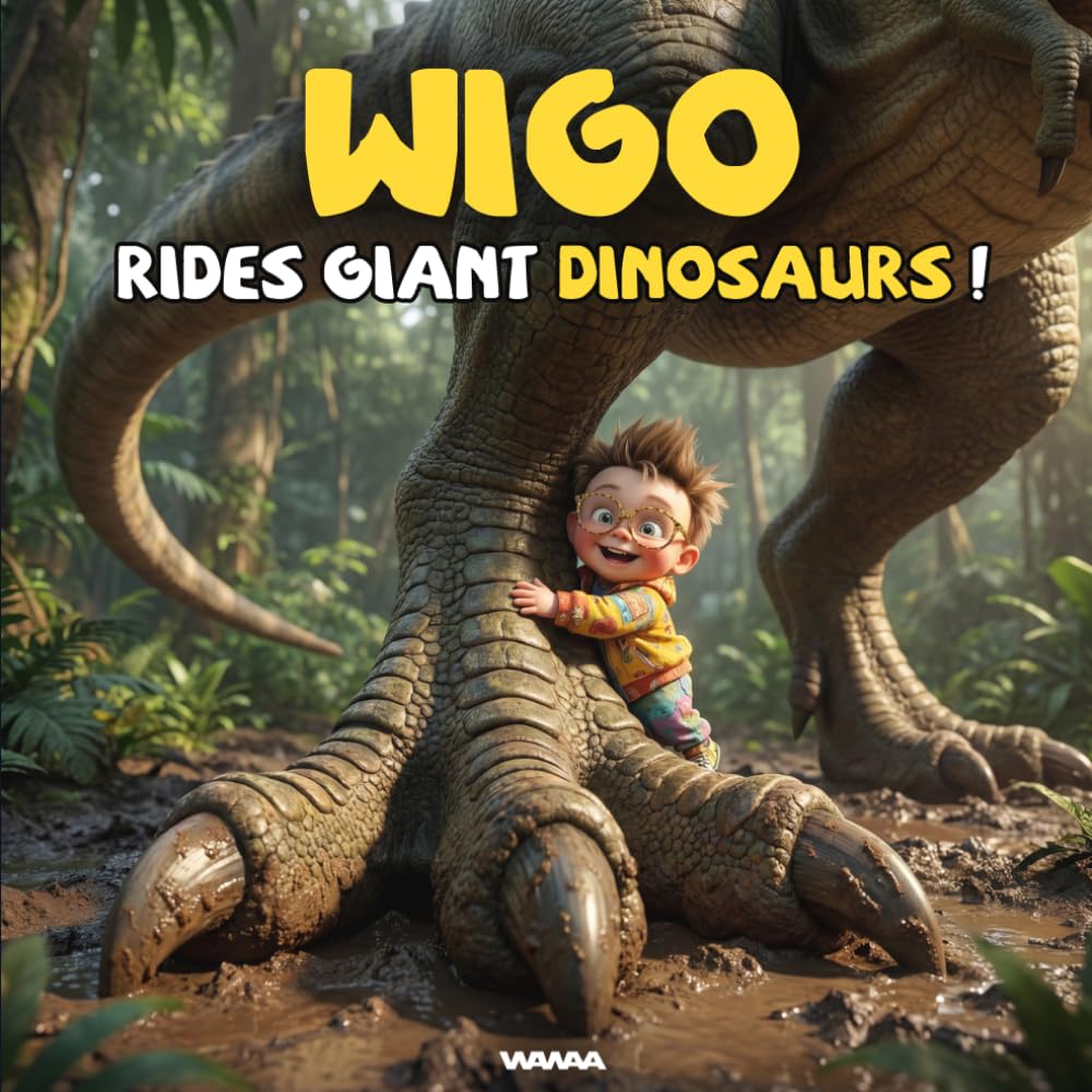 Wigo Rides GIANT Dinosaurs: A Fun Dinosaur Book for Toddlers and Kids