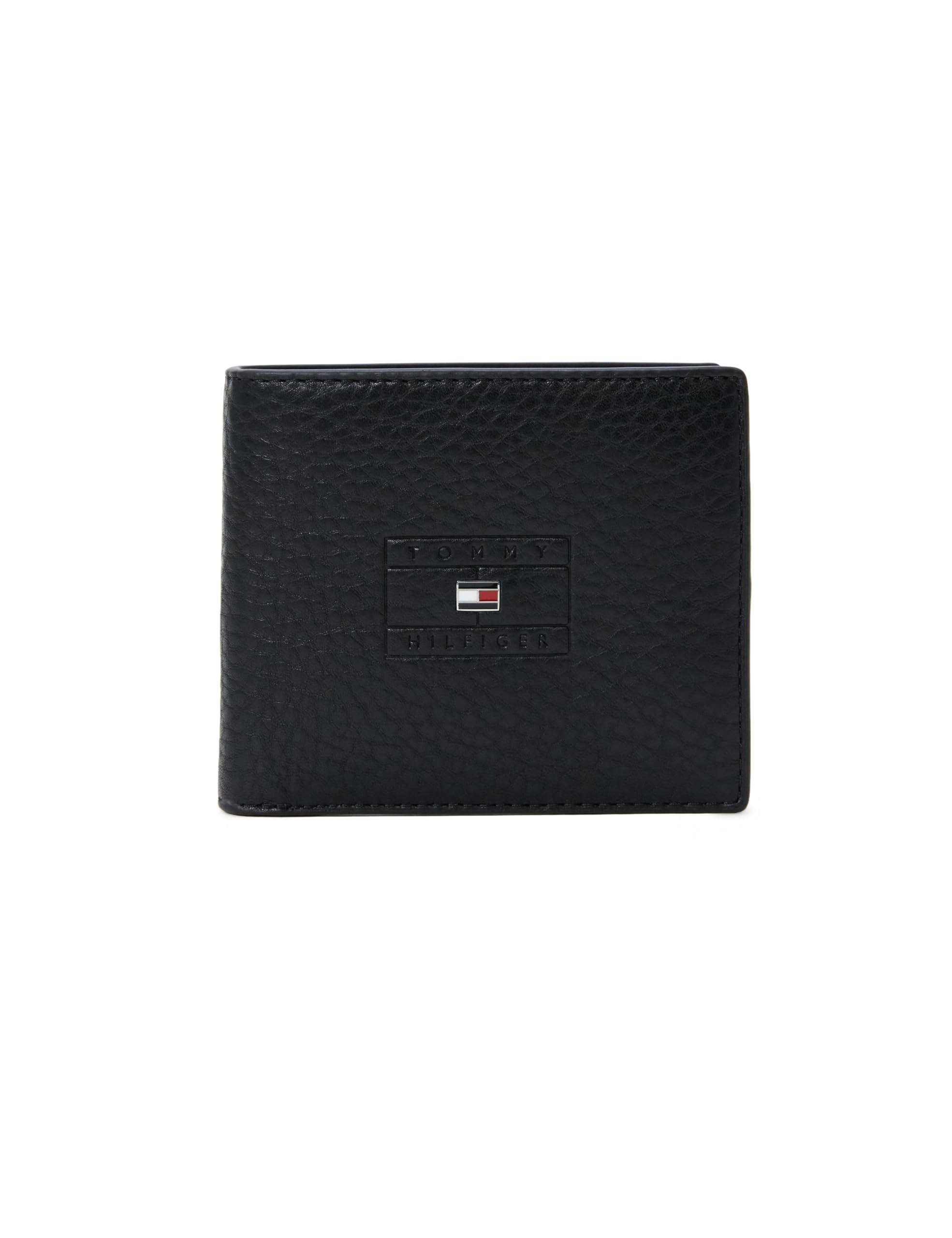 Tommy Hilfiger TH Casual Flag CC and Coin AM0AM14255 - Cartera Plegable para Hombre, Color Negro (Negro), Talla única