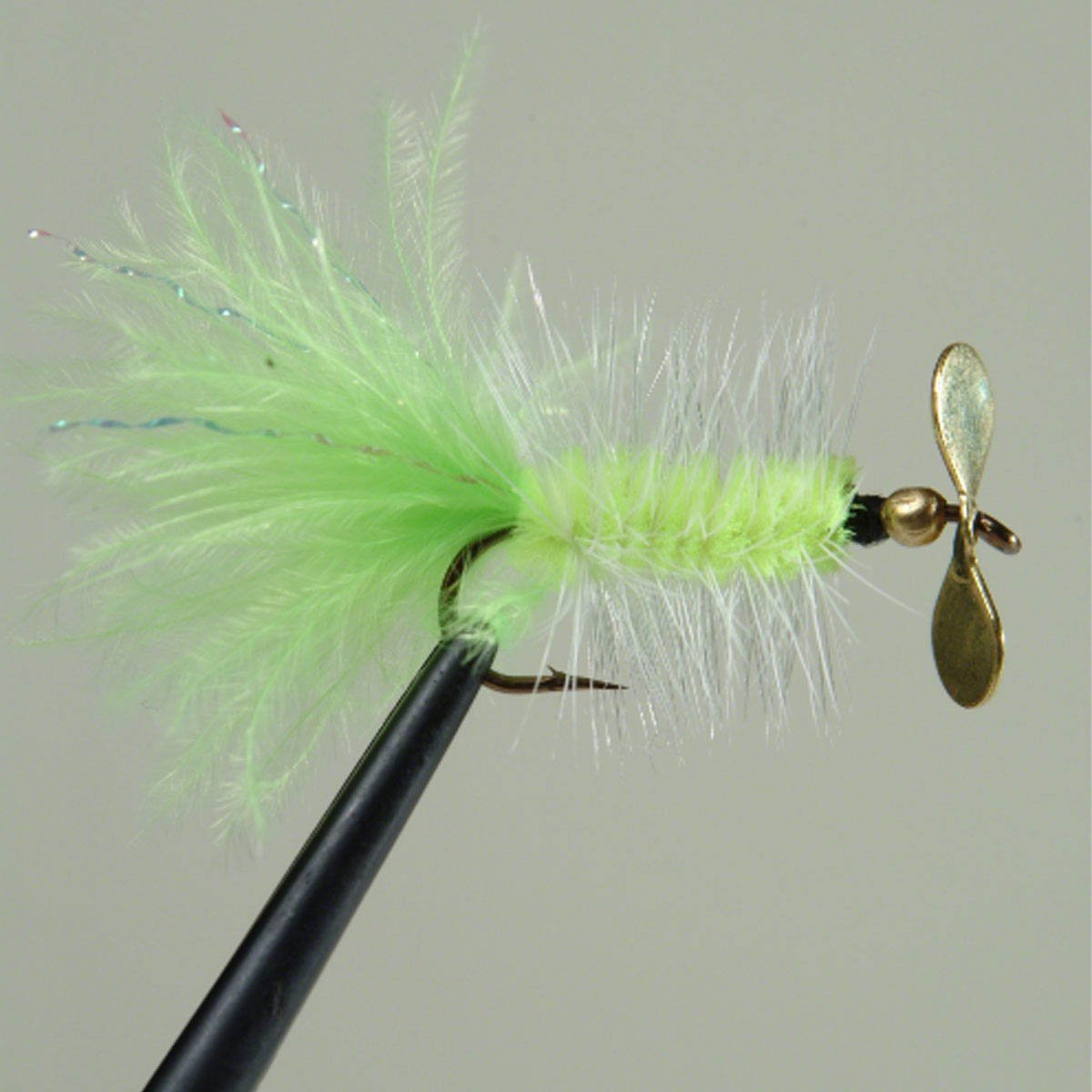 Pistol Pete 06009-2PK Trout/Panfish Fly, Size 6, Chartreuse Marabou 2-Pack